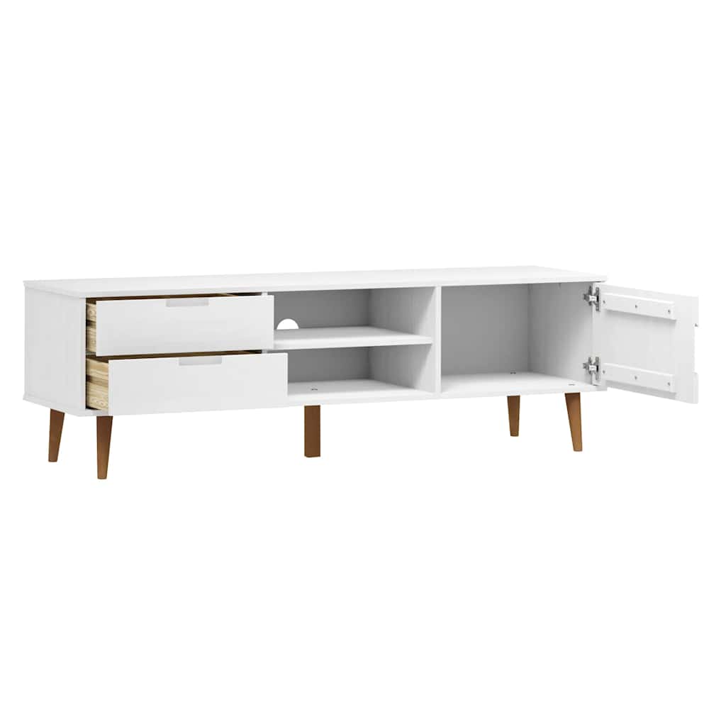 Dulap Tv „Molde” , 158X40X49 Cm, Lemn Masiv De Pin