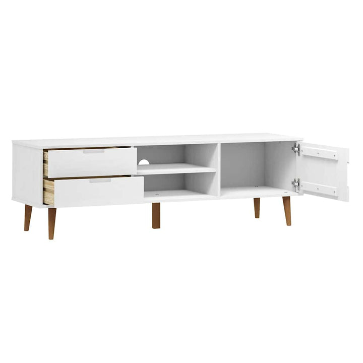 Dulap Tv „Molde” , 158X40X49 Cm, Lemn Masiv De Pin