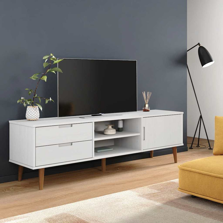Dulap Tv „Molde” , 158X40X49 Cm, Lemn Masiv De Pin