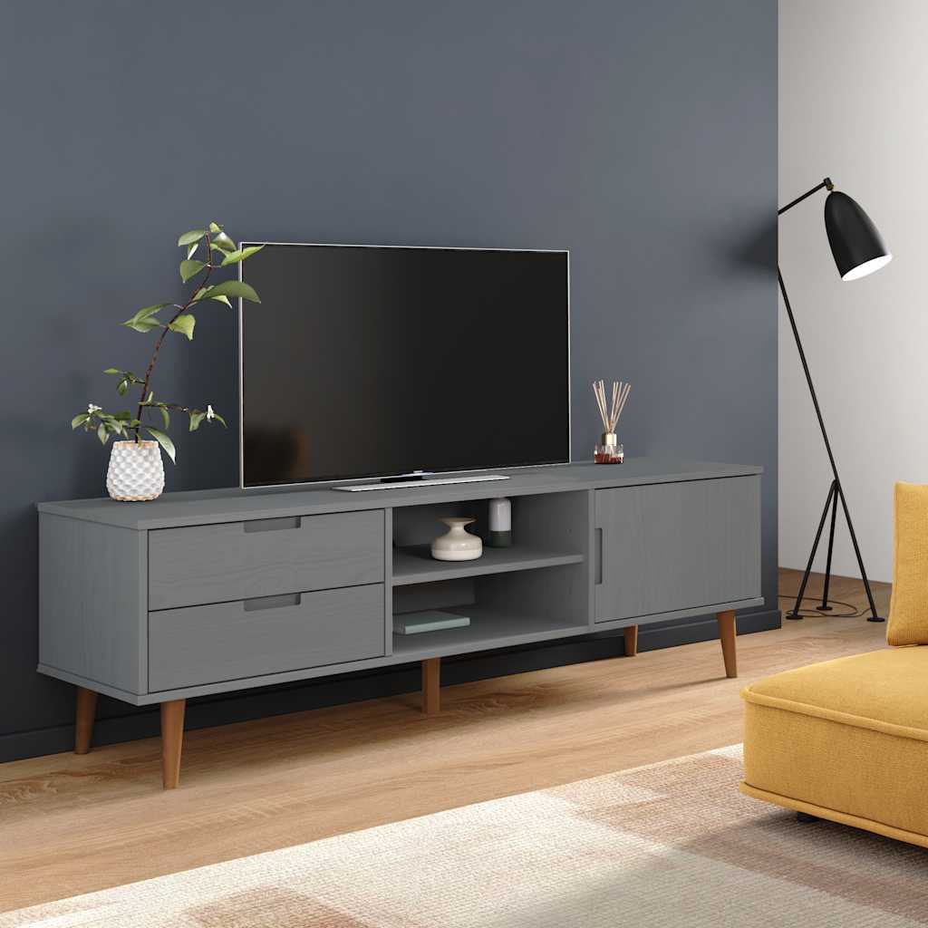 Dulap Tv „Molde” , 158X40X49 Cm, Lemn Masiv De Pin