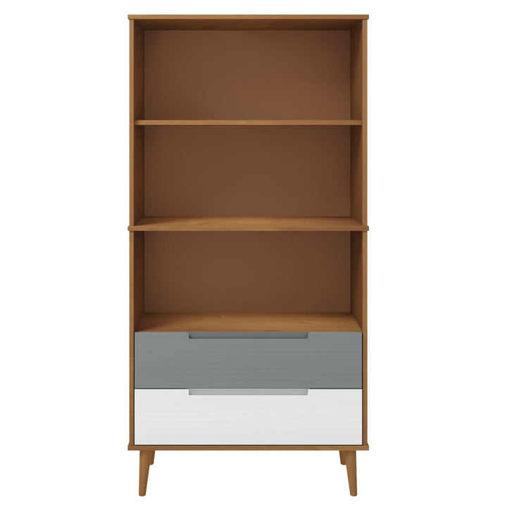 Bibliotecă Molde, , 85X35X170,5 Cm, Lemn Masiv De Pin