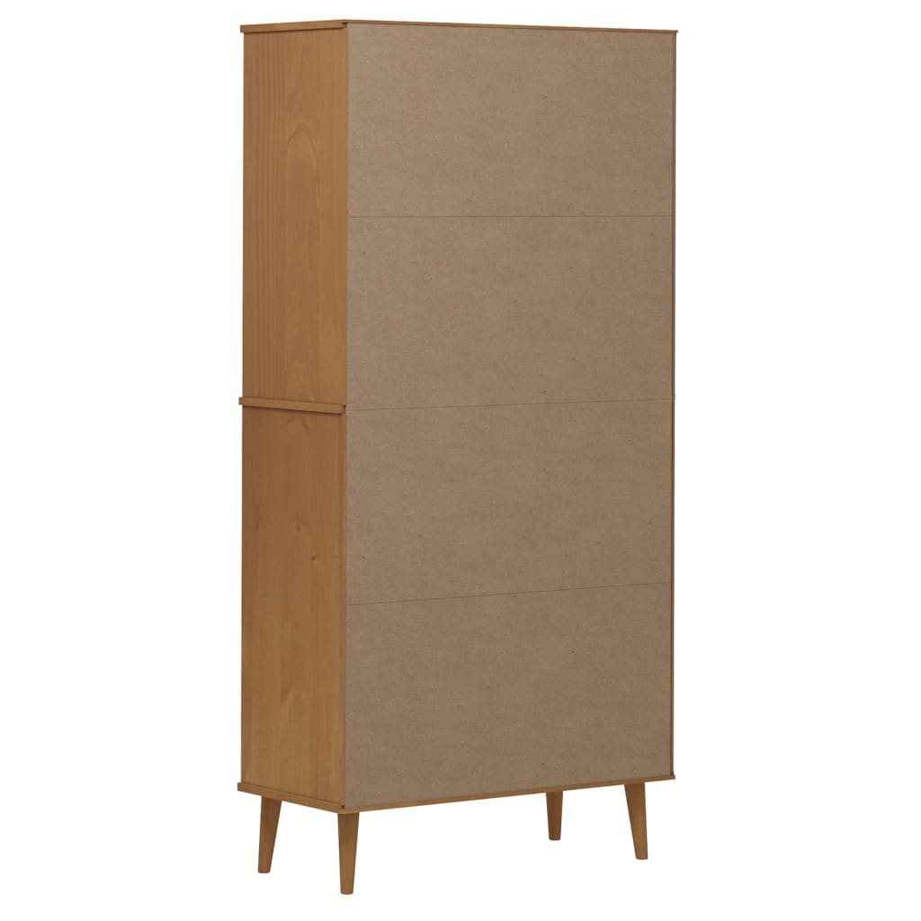 Bibliotecă Molde, , 85X35X170,5 Cm, Lemn Masiv De Pin
