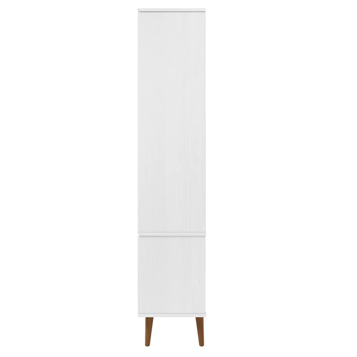 Dulap Cu Vitrină, , 90X35X175 Cm, Lemn Masiv De Pin