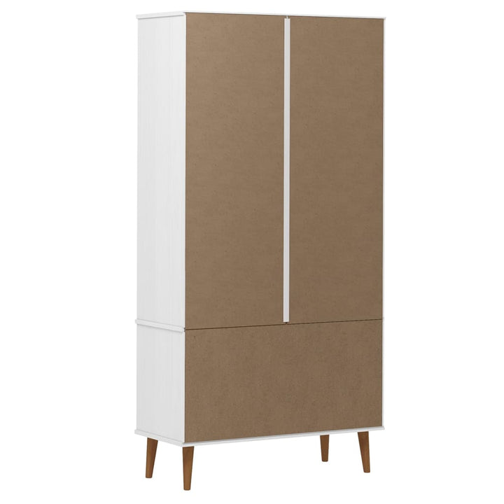 Dulap Cu Vitrină, , 90X35X175 Cm, Lemn Masiv De Pin