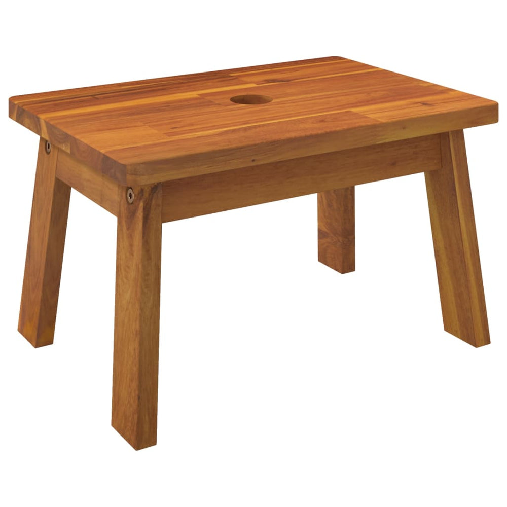 Taburet Cu 1 Treaptă, 38X26X22 Cm, Lemn Masiv De Acacia