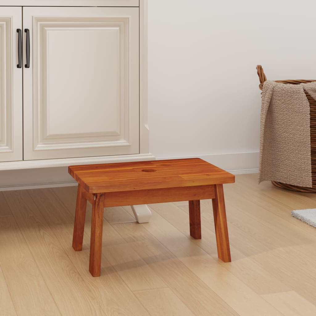 Taburet Cu 1 Treaptă, 38X26X22 Cm, Lemn Masiv De Acacia