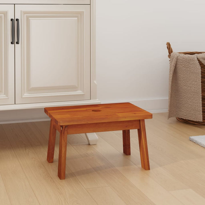 Taburet Cu 1 Treaptă, 38X26X22 Cm, Lemn Masiv De Acacia