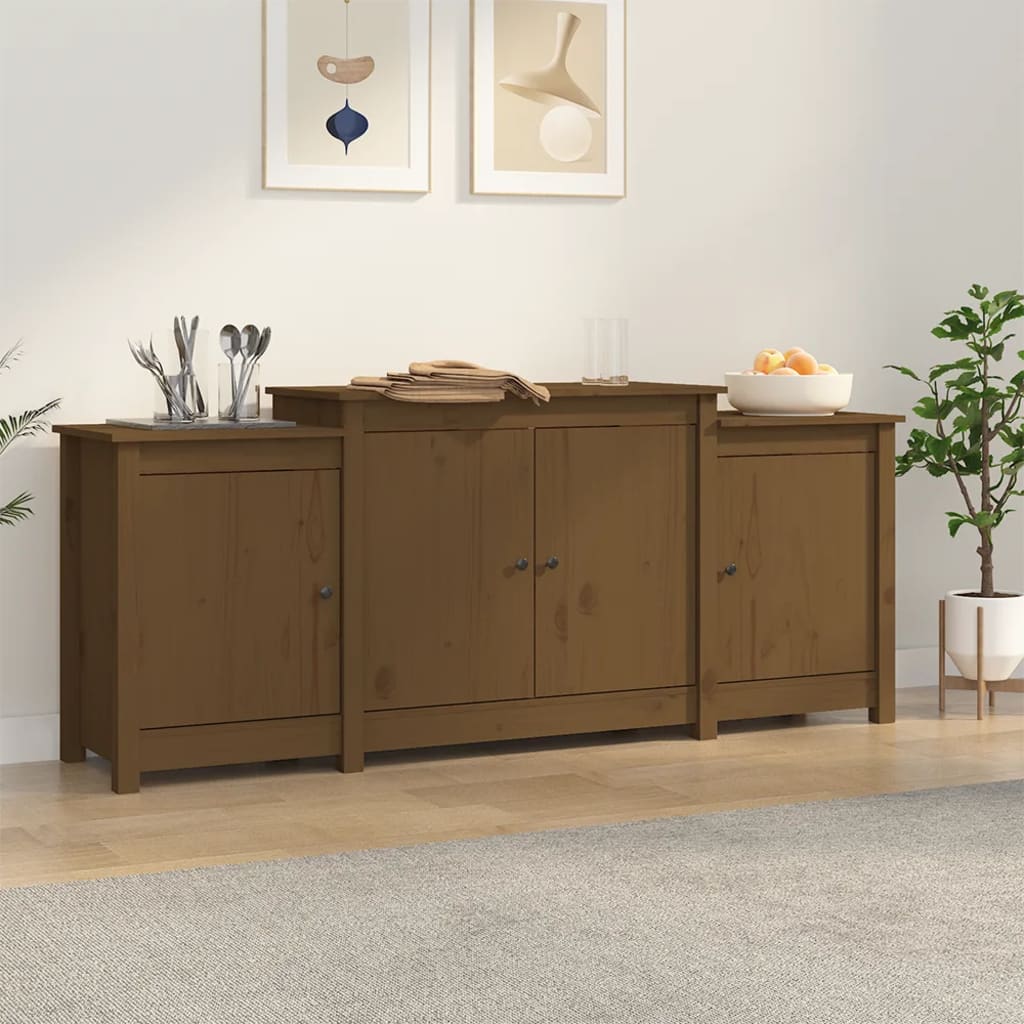 Servantă, 164X37X68 Cm, Lemn Masiv De Pin