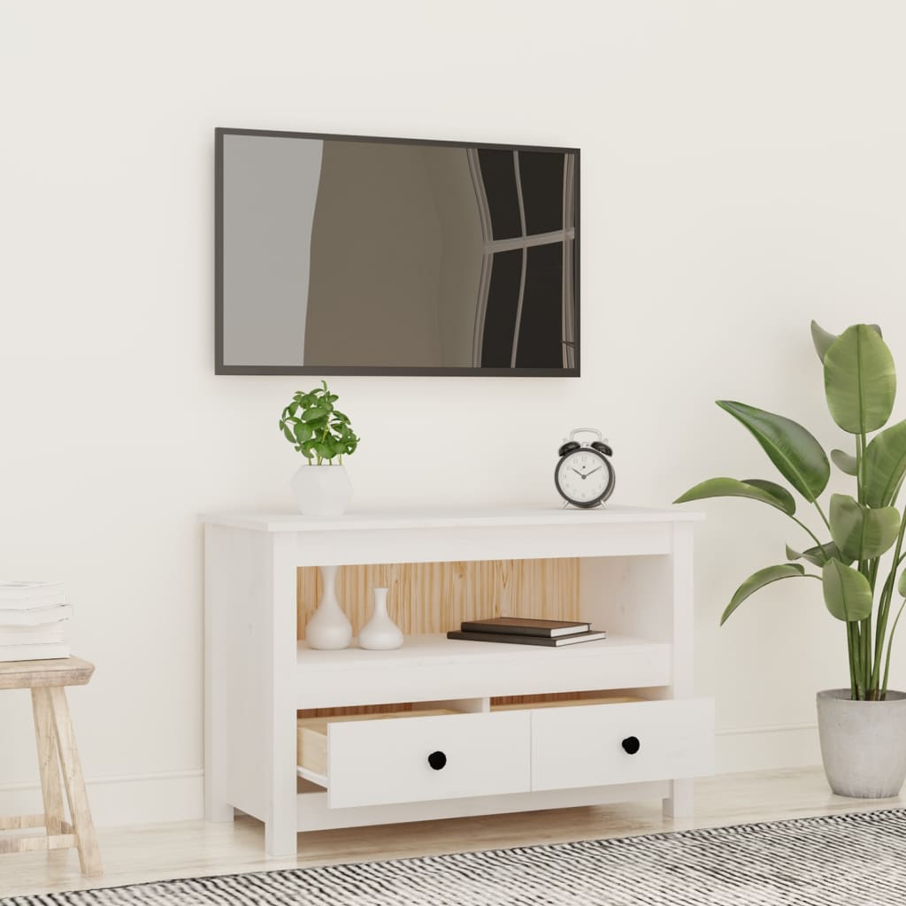 Comodă Tv, , 79X35X52 Cm, Lemn Masiv De Pin