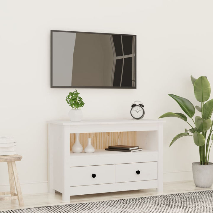 Comodă Tv, , 79X35X52 Cm, Lemn Masiv De Pin