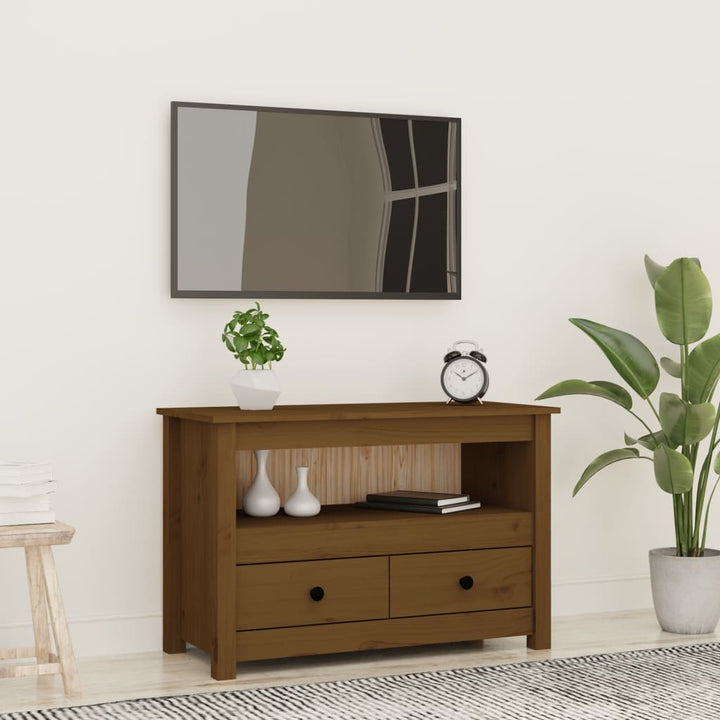 Comodă Tv, , 79X35X52 Cm, Lemn Masiv De Pin