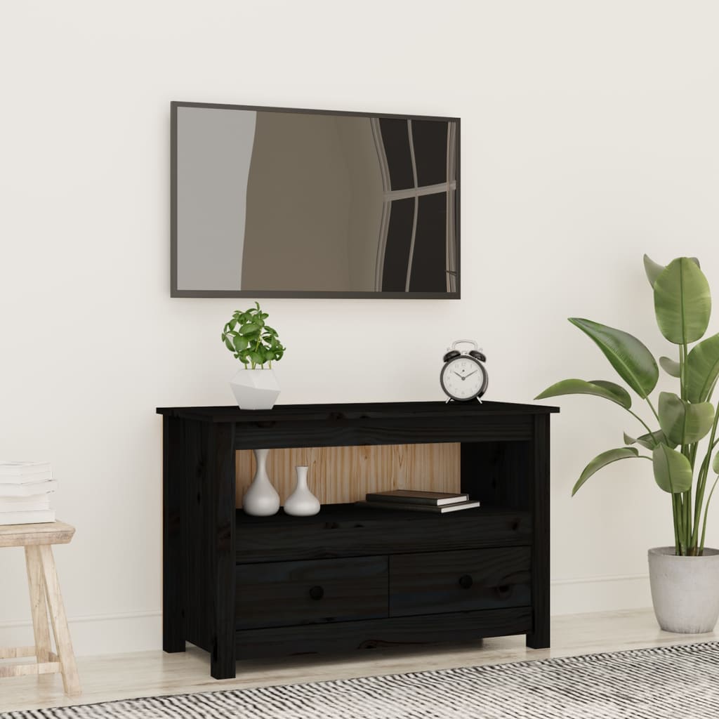 Comodă Tv, , 79X35X52 Cm, Lemn Masiv De Pin