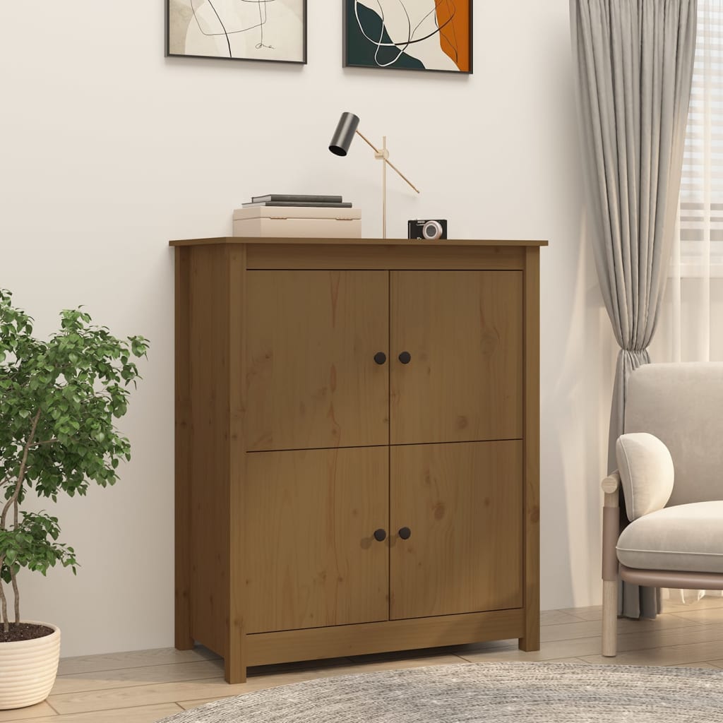 Servantă, 83X41,5X100 Cm, Lemn Masiv De Pin