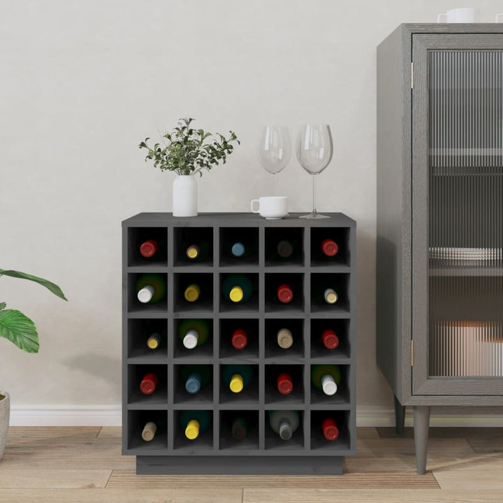 Dulap De Vinuri, , 55,5X34X61 Cm, Lemn Masiv De Pin