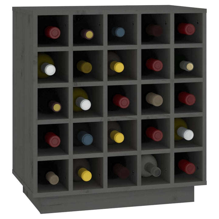 Dulap De Vinuri, , 55,5X34X61 Cm, Lemn Masiv De Pin