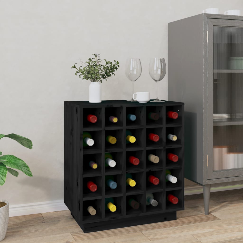 Dulap De Vinuri, , 55,5X34X61 Cm, Lemn Masiv De Pin