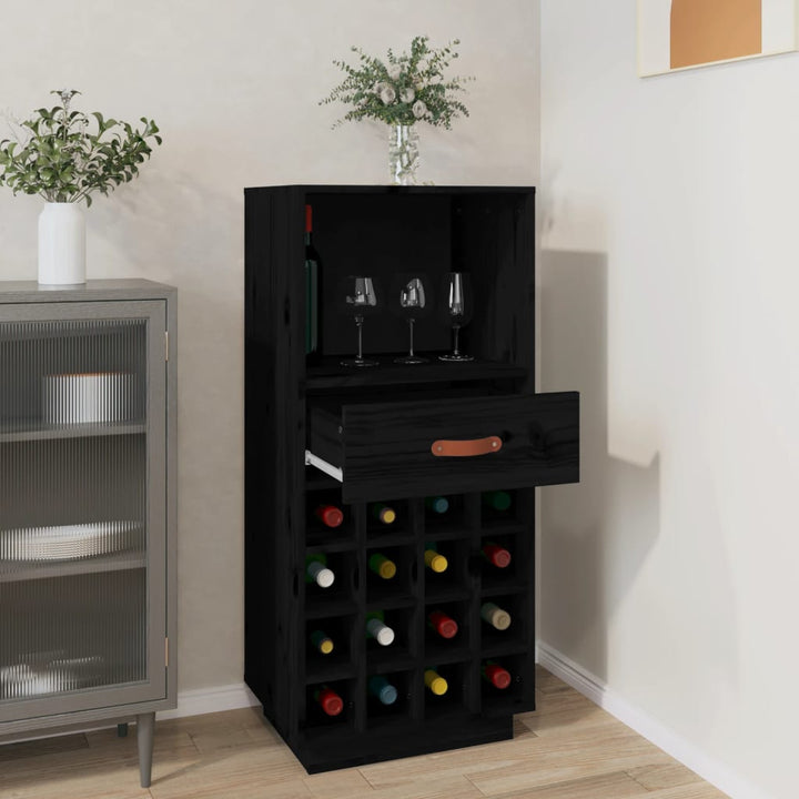 Dulap De Vinuri, , 45X34X100 Cm, Lemn Masiv De Pin