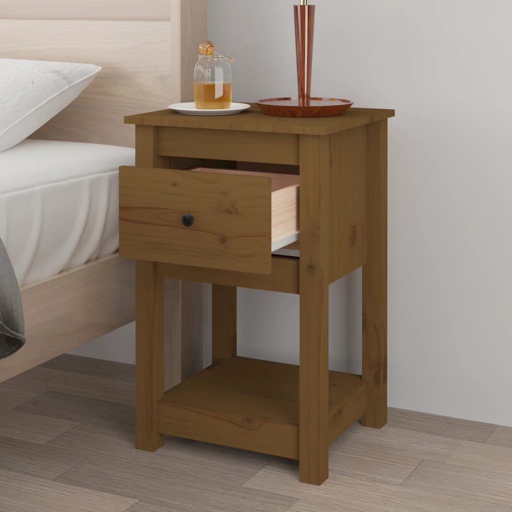 Noptiere, 2 Buc, , 40X35X61,5 Cm, Lemn Masiv De Pin