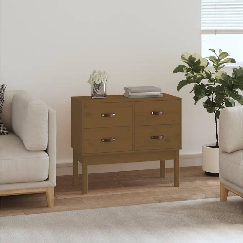 Dulap Consolă, , 90X40X78 Cm, Lemn Masiv De Pin