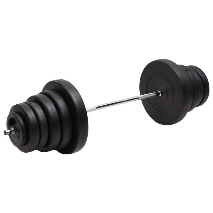 Set Halteră Ondulată Cu Greutăți, 90 Kg