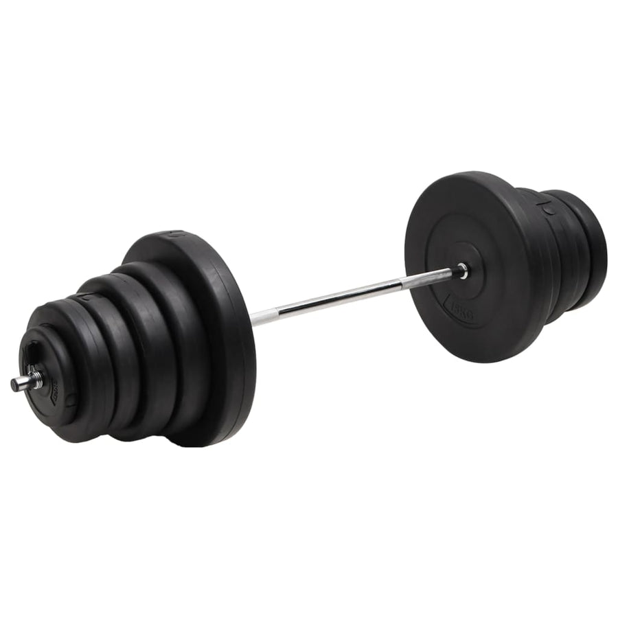 Set Halteră Ondulată Cu Greutăți, 90 Kg