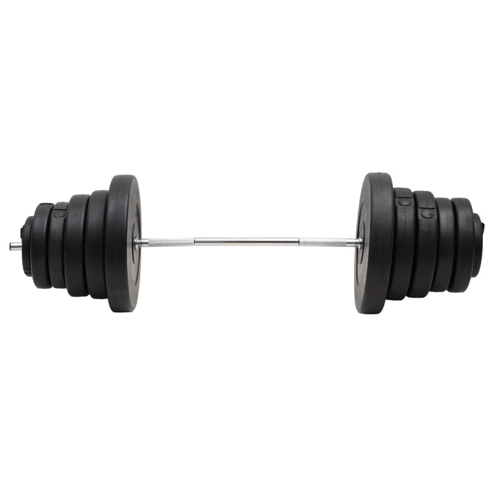 Set Halteră Ondulată Cu Greutăți, 90 Kg