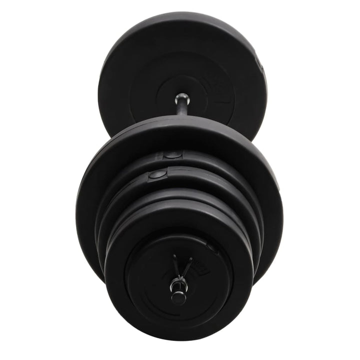 Set Halteră Ondulată Cu Greutăți, 90 Kg