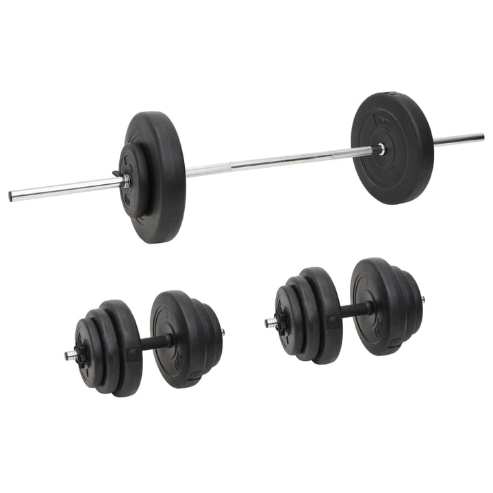 Set Halteră Ondulată Cu Greutăți, 90 Kg