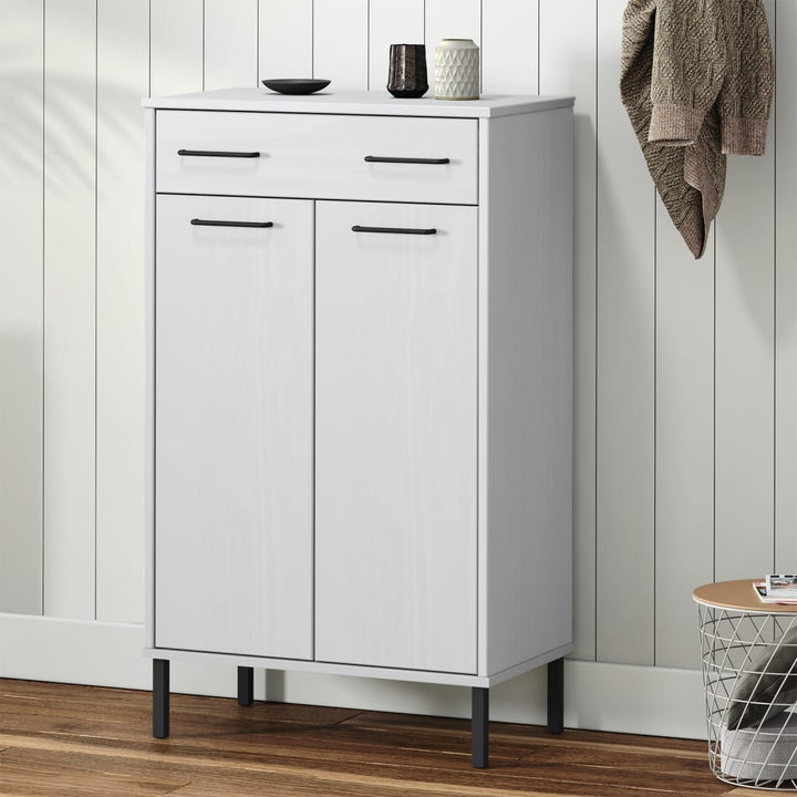 Pantofar Cu Picioare Metalice „Oslo”, , Lemn Masiv Pin