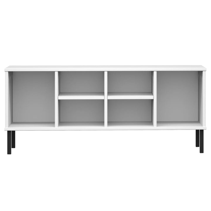 Pantofar Cu Picioare Metalice „Oslo” 106X35X45 Cm Lemn