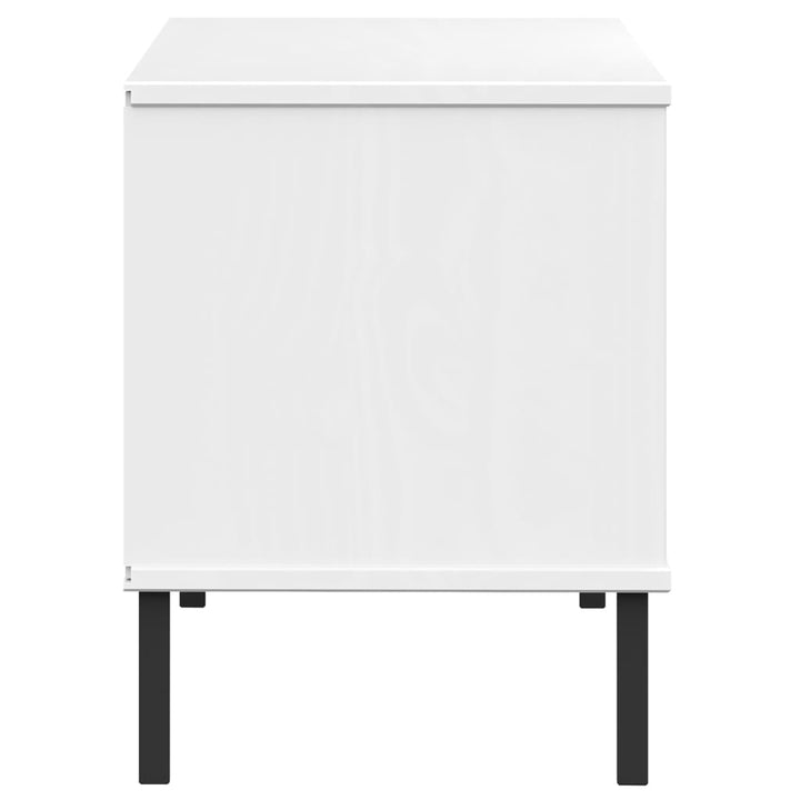 Pantofar Cu Picioare Metalice „Oslo” 106X35X45 Cm Lemn
