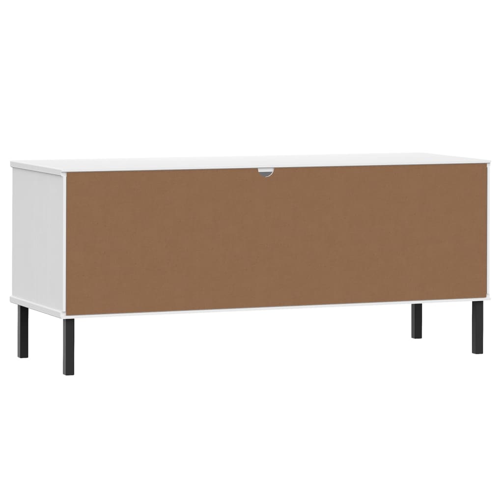 Pantofar Cu Picioare Metalice „Oslo” 106X35X45 Cm Lemn