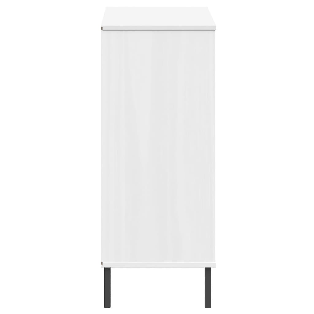 Pantofar Cu Picioare Metalice „Oslo” 95X35X86 Cm Lemn Masiv