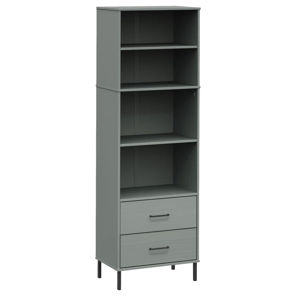 Bibliotecă Cu 2 Sertare Oslo, , 60X35X180 Cm, Lemn Masiv
