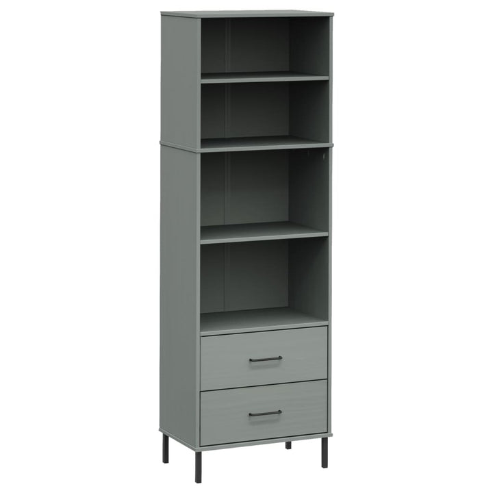 Bibliotecă Cu 2 Sertare Oslo, , 60X35X180 Cm, Lemn Masiv