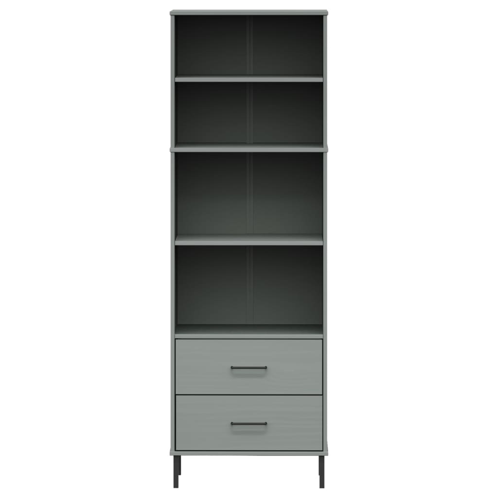 Bibliotecă Cu 2 Sertare Oslo, , 60X35X180 Cm, Lemn Masiv