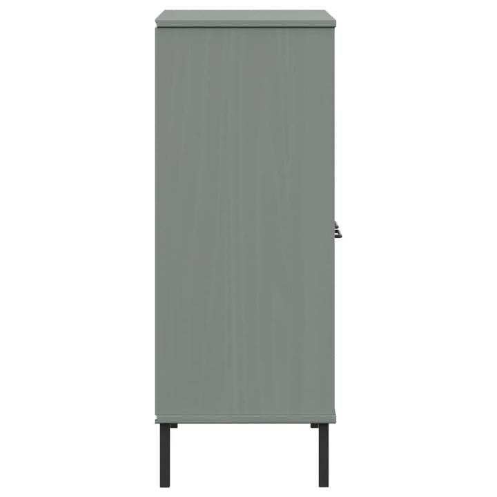 Bibliotecă Cu Picioare Metalice Oslo, , 90X35X90,5 Cm, Lemn