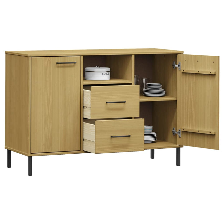 Dulap Cu Picioare Metalice „Oslo” 113X40X77 Cm Lemn