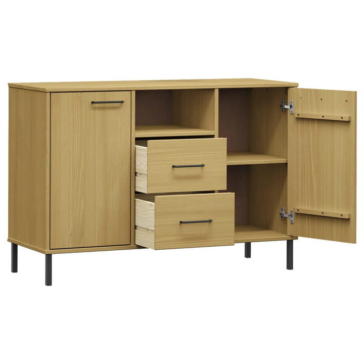 Dulap Cu Picioare Metalice „Oslo” 113X40X77 Cm Lemn