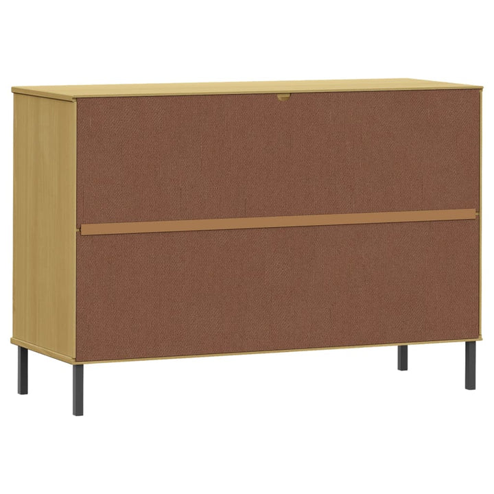 Dulap Cu Picioare Metalice „Oslo” 113X40X77 Cm Lemn