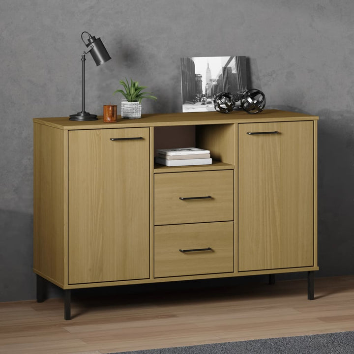 Dulap Cu Picioare Metalice „Oslo” 113X40X77 Cm Lemn