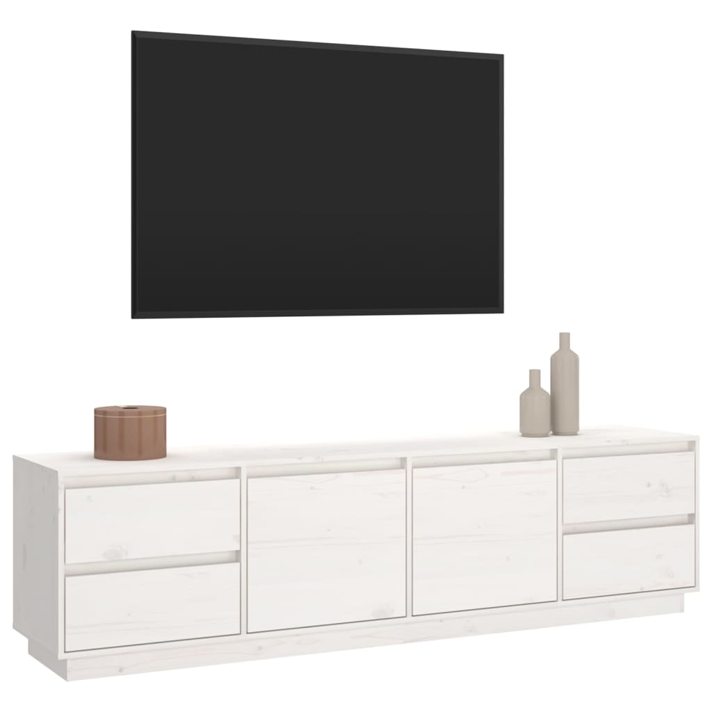 Comodă Tv, , 176X37X47,5 Cm, Lemn Masiv De Pin
