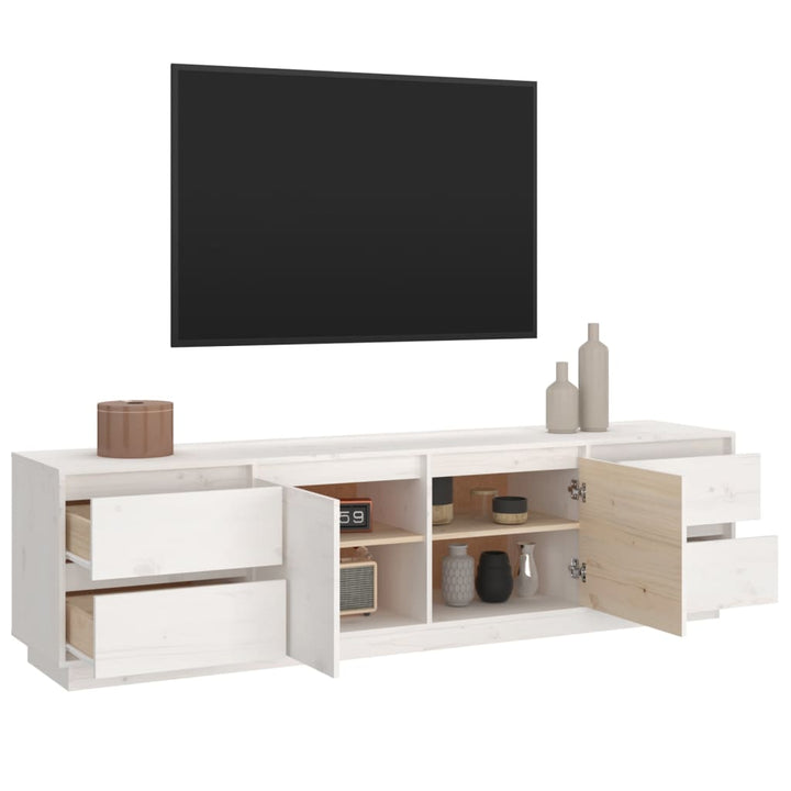 Comodă Tv, , 176X37X47,5 Cm, Lemn Masiv De Pin