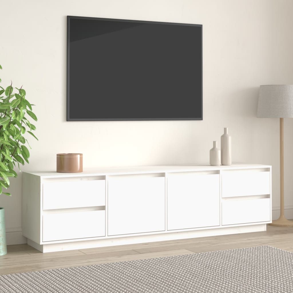 Comodă Tv, , 176X37X47,5 Cm, Lemn Masiv De Pin