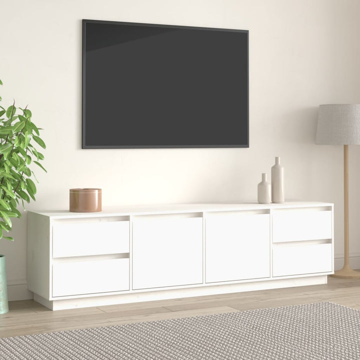 Comodă Tv, , 176X37X47,5 Cm, Lemn Masiv De Pin