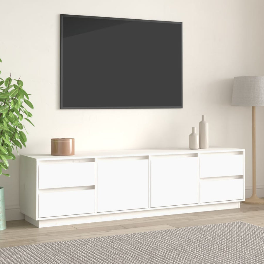 Comodă Tv, , 176X37X47,5 Cm, Lemn Masiv De Pin