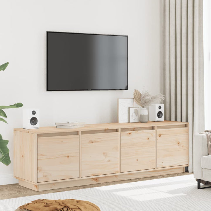 Comodă Tv, , 156X37X45 Cm, Lemn Masiv De Pin