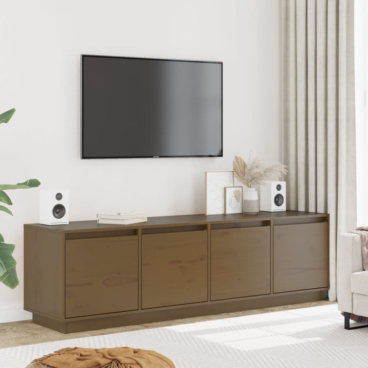 Comodă Tv, , 156X37X45 Cm, Lemn Masiv De Pin