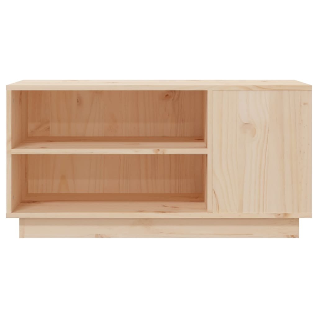 Comodă Tv, 80X35X40,5 Cm, Lemn Masiv De Pin