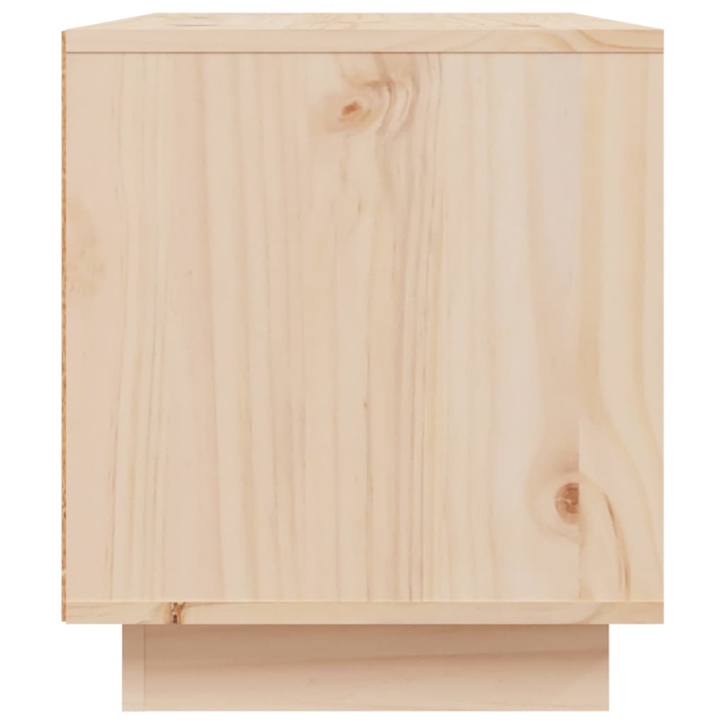 Comodă Tv, 80X35X40,5 Cm, Lemn Masiv De Pin